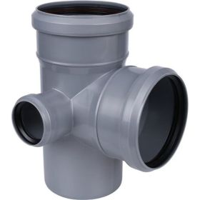 Крестовина для канализации Flextron двухплоскостная, левая 110х110х50/87 SVK-K711587 (артикул 16236389) – фото 1
