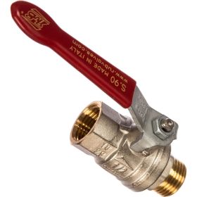 Шаровой кран RuB, 1/2" DN15 PN40, ВР-НР, серия MILANO (S.90), ручка S90D20 (артикул 15786001) – фото 1
