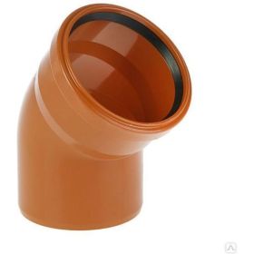 Отвод для наружной канализации Flextron 110x15 градусов SVK-KN3011015 (артикул 16498482) – фото 1