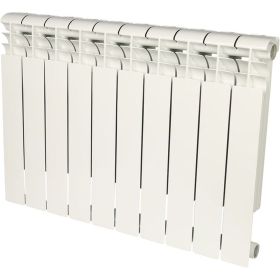 Алюминиевый радиатор ROMMER Profi 500 AL500-80-80-100 10 секций RAL9016 82485 (артикул 15836503) – фото 1