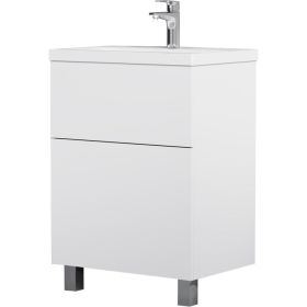 Напольная база под раковину AM.PM Gem 60 см 2 ящика push-to-open M90FSX06022WG32 (артикул 16135311) – фото 1