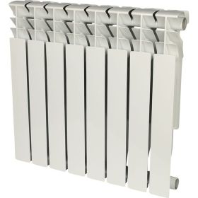 Алюминиевый радиатор ROMMER Plus 500 8 секций RAL9016 89565 (артикул 15836527) – фото 1