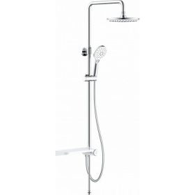 Душевой гарнитур с верхней лейкой IDDIS, белый, Ray, RAYSW3Fi76 (артикул 15931676) – фото 1