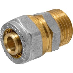 Соединитель патрубок 16х1/2" ц/ш Rvc RC, MP-У ИС.072551 (артикул 15621434) – фото 1