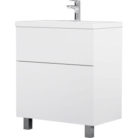 Напольная база под раковину AM.PM Gem 75 см 2 ящика push-to-open M90FSX07522WG32 (артикул 16135285) – фото 1