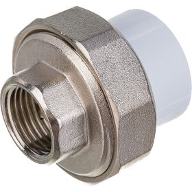 Комбинированная муфта VALFEX PP-R белая, разъем 25х1/2 дюйма ВР 10155115 127-0211 (артикул 16164249) – фото 1