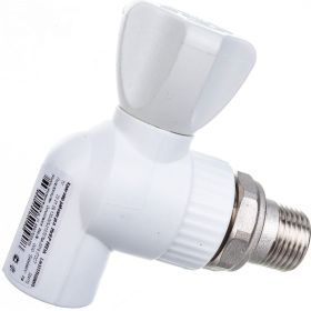 Шаровый кран для радиатора LAMMIN PREMIUM PPR угловой, 20х1/2"" Lm31176020015 (артикул 16237313) – фото 1