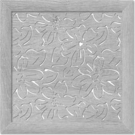 Экран для радиатора Стильный Дом Цветы 60x60 см, дуб серый v547282 (артикул 20655190) – фото 1