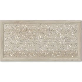 Экран для радиатора Стильный Дом Цветы 120x60 см, дуб сонома v547145 (артикул 20655196) – фото 1