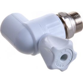 Шаровый кран VALFEX PP-R белый, 25х3/4 дюйма НР, угловой для радиатора 10148025 007-7678 (артикул 16164334) – фото 1