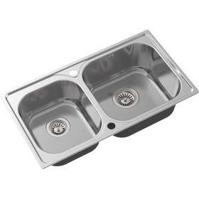 Врезная кухонная мойка Oulin OL-H9819 (артикул 16415021) – фото 1