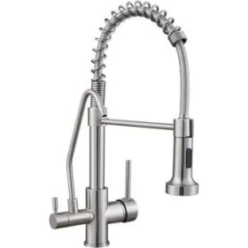 Смеситель для кухни MATRIX Filter SMF-363537 40 мм, 2 в 1, пружинный, с дополнительным краном для питьевой воды 1252 (артикул 21693796) – фото 1