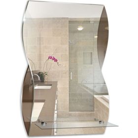 Зеркало Mixline Аква 395x600 с полкой 525005 (артикул 16620014) – фото 1