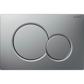Geberit Sigma01 Смывная клавиша, двойной смыв: Матовый хром, лакированный 115.770.JQ.5 УТ005784 (артикул 19495734) – фото 1