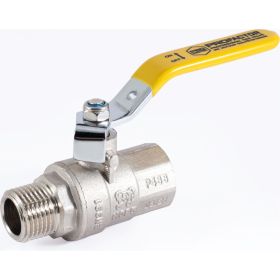 Шаровой кран для газа PROFACTOR PF GAS ручка рычаг, в/н 1/2 дюйма PF GBV 345 (артикул 19797346) – фото 1