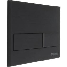 Кнопка для инсталляции BERGES NOVUM L5 Soft Touch черная 040015 (артикул 16242471) – фото 1