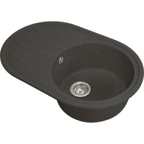 Кухонная мойка GreenStone цвет: черный GRS-18-308 (артикул 17871307) – фото 1