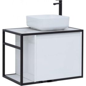 Aquanet Тумба Nova Lite LOFT 90 R цв. бел. Глянец 00261651 (артикул 17272140) – фото 1