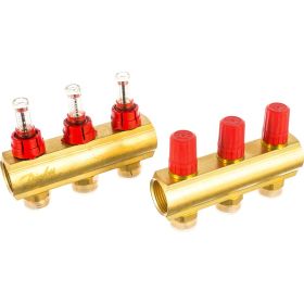 DANFOSS Коллекторы FHF-3F с расходомерами для 3 контуров 088U0523 (артикул 16140156) – фото 1