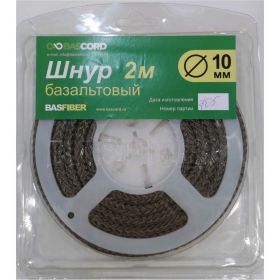 Базальтовый шнур BASFIBER 700С, диаметр 10 мм, длина 2 м, огнеупорный, уплотнительный Basfiber 10/2 (артикул 23667621) – фото 1
