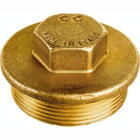 Заглушка Н 2 латунная Uni-Fitt 608G7000 (артикул 15615085) – фото 1