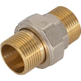 Соединитель СТМ с накидной гайкой, прямой, 1/2"", штуцер-штуцер CRSAM012 (артикул 16200280) – фото 1