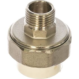 Комбинированная разъемная муфта (американка) PRO AQUA PP-R НР белая d-25 мм 1/2" PA21012b (артикул 15791698) – фото 1