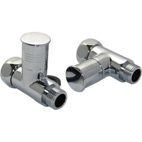 Прямой кран-вентиль SMT ручка колпачок, хром, 1х1/2 г/ш, 2 шт 8831SCH0410/2C (артикул 17482374) – фото 1
