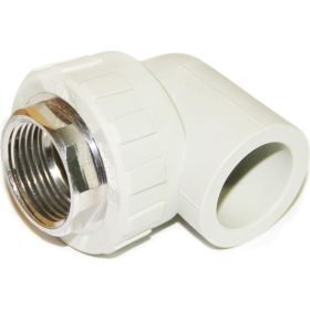Полипропиленовый угольник Гроссис 90` ВР D20-1/2" 0301799 (артикул 23988753) – фото 1