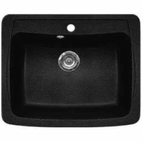 Кухонная мойка GreenStone GRS-03 цвет: черный GRS-03-308 (артикул 17989981) – фото 1