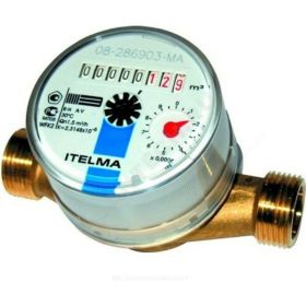 Счетчик холодной воды ITELMA (Ду=15мм, L=80мм, Qном=1,5 м3/ч) WFK20.D080 (артикул 21201970) – фото 1