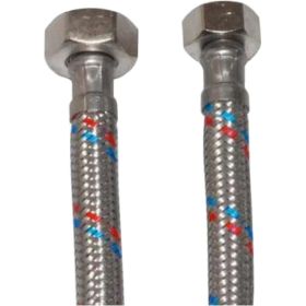 Подводка для воды MATEU FIL- NOX 3/8"" x 1/2"", 0.3 м, гайка-гайка, нержавеющая сталь, 20 бар 13467 (артикул 16208162) – фото 1