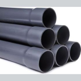 Напорная клеевая труба НПВХ (PVC-U) AQUAVIVA 50x3.7x3000 PN16 с раструбом AQV305037R 26528 (артикул 24390459) – фото 1