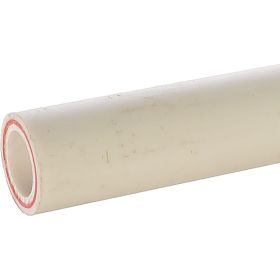 Армированная стекловолокном труба PRO AQUA PP-R RUBIS SDR 6 Белая d-20 мм, 2 м PA37208P (артикул 15791622) – фото 1