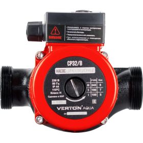 Циркуляционный насос VERTON aqua cp32/8 (245-190-100 вт, q max 180-90-50 л, h max 8-7-5, l180 мм, подключение 59 мм) 01.13296.13886 (артикул 25091031) – фото 1