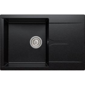 Кухонная мраморная мойка Polygran Gals-760 черный №16 (артикул 16372779) – фото 1