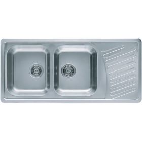 Мойка ALVEUS ELEGANT 70 SAT-90 1110х510 мм, 2X в комплекте с сифоном 1130555 1009386 (артикул 16203252) – фото 1
