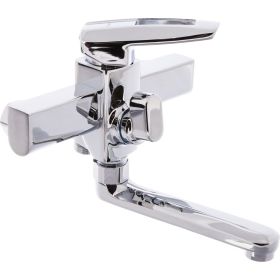 Смеситель для ванны и душа G-lauf с коротким поворотным изливом, хром LOF3-A033 (артикул 16185268) – фото 1