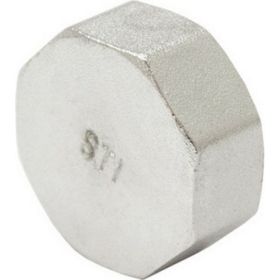 STI Заглушка латуннаяДу15 (1/2") Ру16 внутренняя резьба никелированная D270-00245 (артикул 20533702) – фото 1