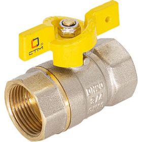 Шаровой кран для газа СТМ ГАЗ 3/4"", г/г, бабочка CGFFB034 (артикул 16198646) – фото 1