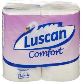 Туалетная бумага Luscan Comfort 2 слоя, белая, 4 рулона 317384 (артикул 17591952) – фото 1