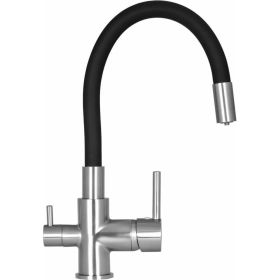 Смеситель для кухни WISENTс подводкой питьевой воды, черный W4255A-2 (артикул 23934843) – фото 1