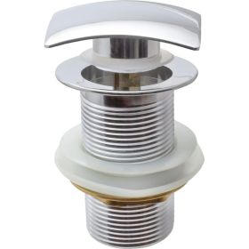 Донный клапан для умывальника MPF 1.1/4"", клик-клак, без перелива, квадратный ИС.110464 (артикул 17828236) – фото 1
