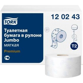 Туалетная бумага TORK Premium 170 м 2-слойная белая 120243 124543 22172 (артикул 16093764) – фото 1
