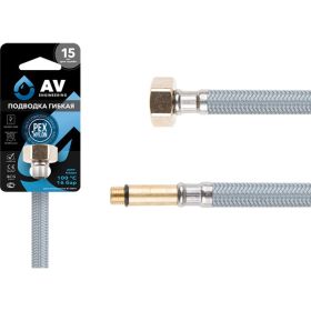 Гибкая подводка для воды AV Engineering nylon Lt иголка М10 длинная - гайка 1/2" 60 см AVE21060 (артикул 23414181) – фото 1