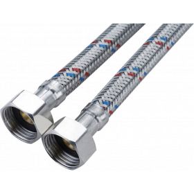 Подводка для воды СТМ сталь 1/2"", гайка-гайка, 150 cм CWFHF150 (артикул 16199324) – фото 1