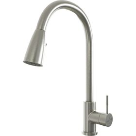 Смеситель для кухни Mixline выдвижная лейка 35k MLSS-0323 518615 (артикул 16624118) – фото 1