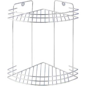 Полка для ванной комнаты Аквалиния угловая, 2-х ярусная W2672C-2 (артикул 17241612) – фото 1
