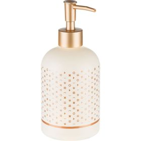 Дозатор для жидкого мыла Moroshka Royal Ascot 8x8х17,5 см., цвет бежевый и коричневый 922-308-01 (артикул 22891941) – фото 1