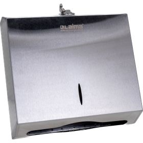 Диспенсер для полотенец LAIMA PROFESSIONAL INOX H2 Interfold нержавеющая сталь, матовый 605694 (артикул 16289592) – фото 1